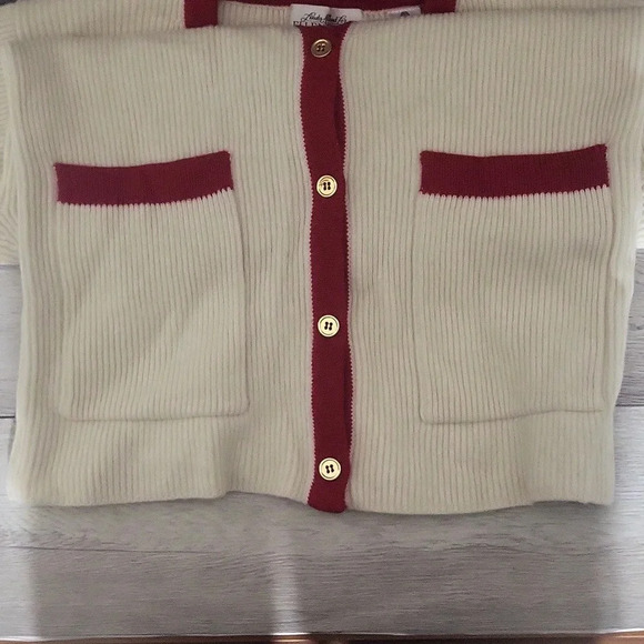 Linda Allard For Ellen Tracy Womens S Vintage‎ Cardigan Wool Ribbed Elegant - Picture 7 of 9